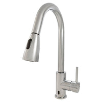 MSI Touch-less Infrared Sensor Kitchen Faucet — surface detail in natural tonality
