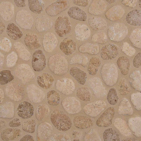 MSI Travertine Pebbles Blend Tile