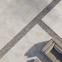 MSI Livingstyle Travertino Porcelain Paver — surface detail in natural tonality