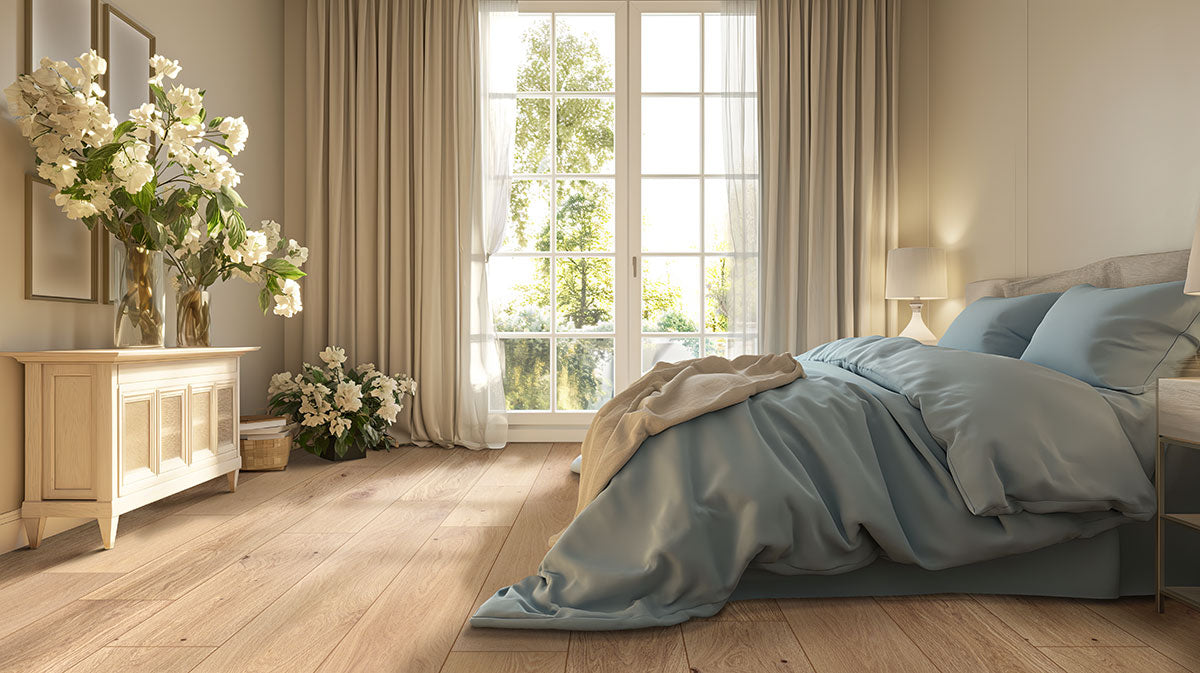 MSI Mccarran Tualatin Blonde Engineered Hardwood Flooring — surface detail in blonde tonality