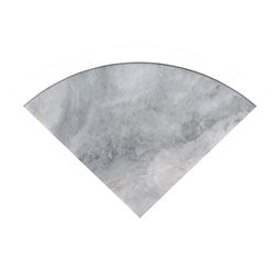 Turkish Carrara 9" Radius Polished Cornershelf