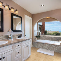 MSI Tuscany Beige Travertine Paver — surface detail in beige tonality