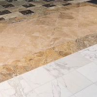 MSI Tuscany Scabas 18x18 Honed and Filled Tile — surface detail in natural tonality
