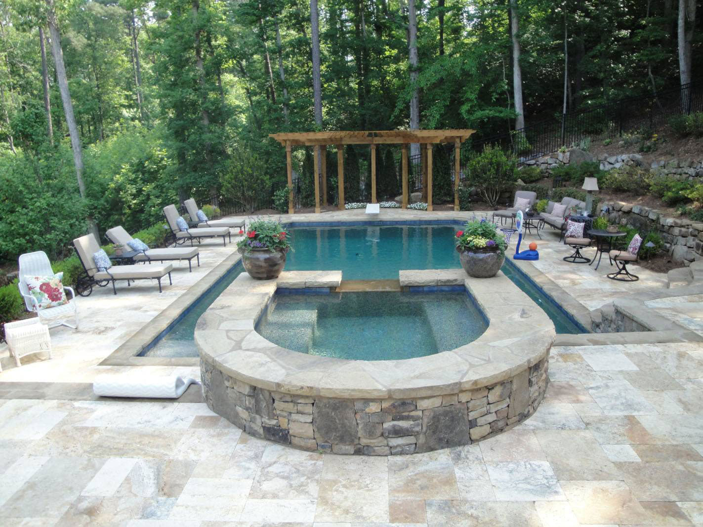 MSI Tuscany Porcini Travertine Paver — surface detail in natural tonality