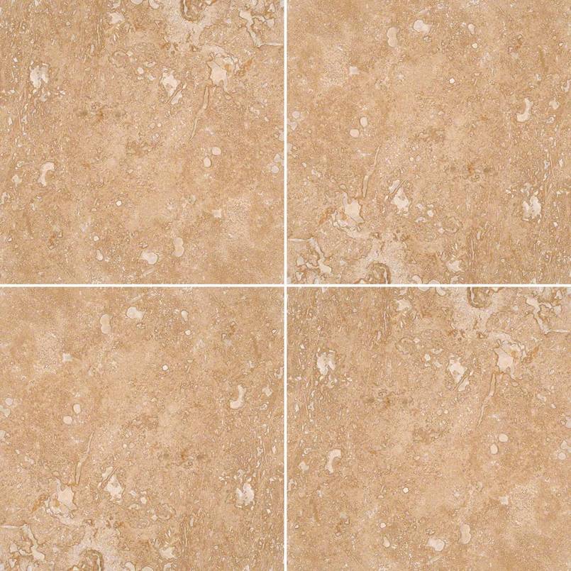 MSI Tuscany Walnut 12x12 Honed and Filled Tile — Natural Stone Mosaic in walnut tonality
