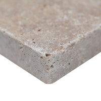 MSI Tuscany Walnut Travertine Paver — surface detail in walnut tonality