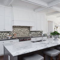 MSI Urban Tapestry Hexagon Mosaic Tile — surface detail in natural tonality