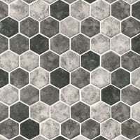MSI Urban Tapestry Hexagon Mosaic Tile — Glass Mosaic Tile mesh-mounted for designer installs