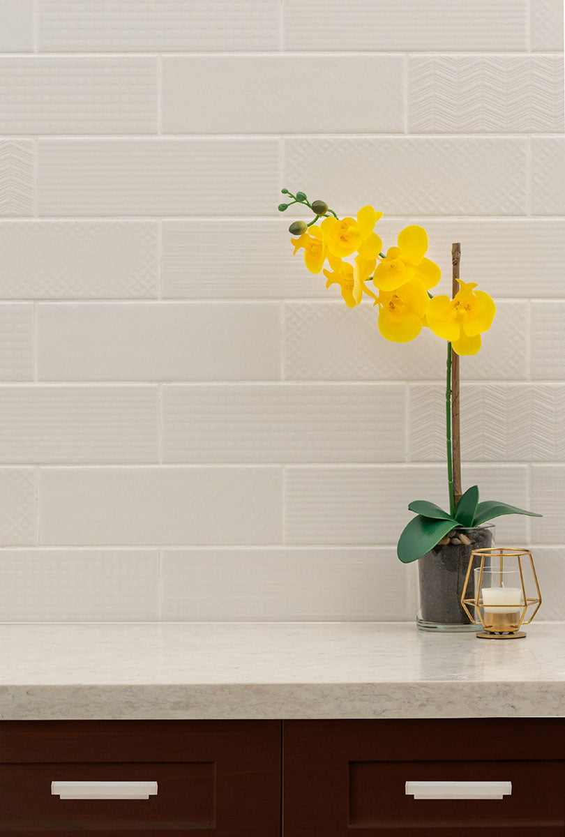 MSI Urbano Crema 3D Mix Tile — surface detail in natural tonality