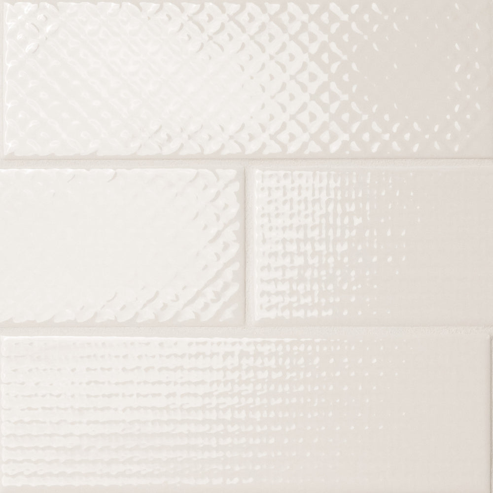 MSI Urbano Crema 3D Mix Tile — Porcelain Wall Tile 4x12 glossy