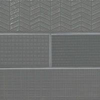 MSI Urbano Graphite 3D Mix Tile — Porcelain Wall Tile in graphite tonality