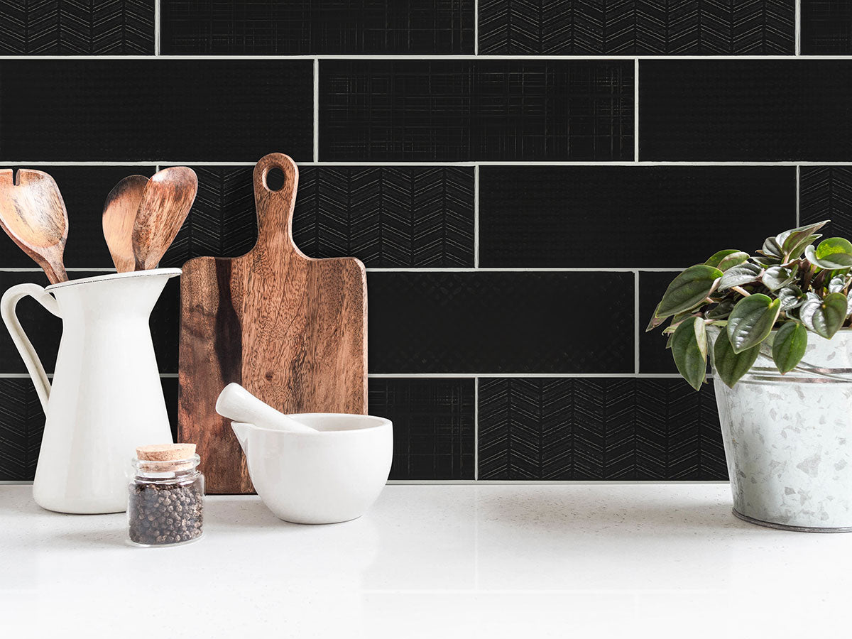 MSI Urbano Ink 3D Mix Tile — surface detail in natural tonality
