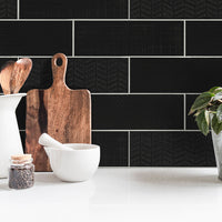 MSI Urbano Ink 3D Mix Tile — surface detail in natural tonality