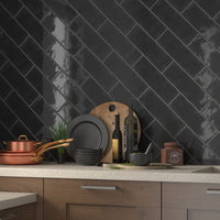 MSI Urbano Ink Tile — surface detail in natural tonality 4x12