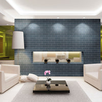 MSI Urbano Navy 3D Mix Tile — surface detail in navy tonality