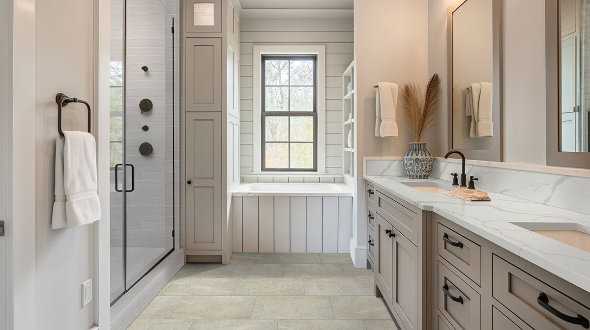 MSI Urbano Pure Subway Tile — surface detail in natural tonality