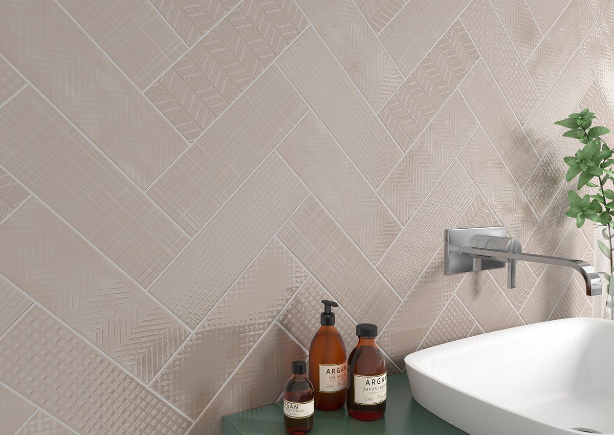 MSI Urbano Warm Concrete 3D Mix Tile — surface detail in natural tonality