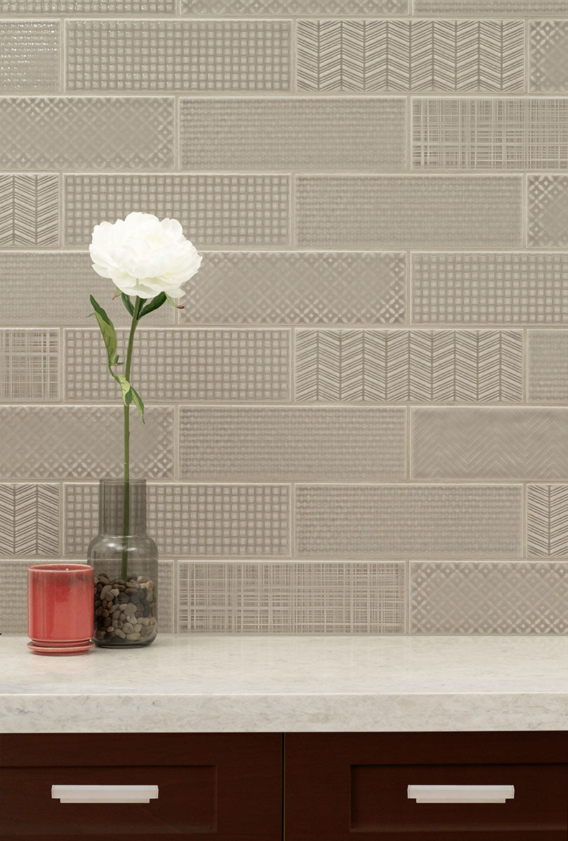 MSI Urbano Warm Concrete 3D Mix Tile — surface detail in natural tonality