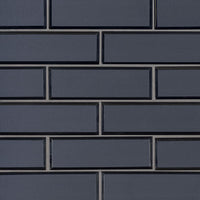 MSI Vague Blue Subway Tile — Glass Mosaic Tile in blue tonality