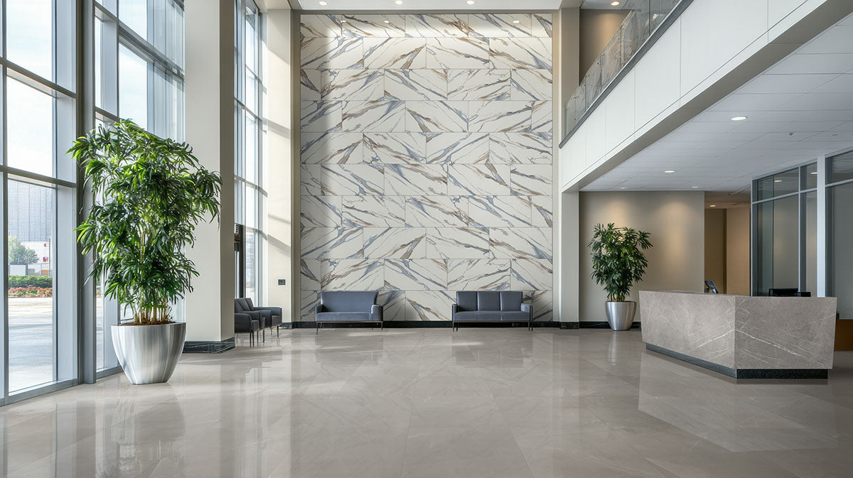 MSI Valesia Azula 24 x 48 Polished — surface detail in natural tonality