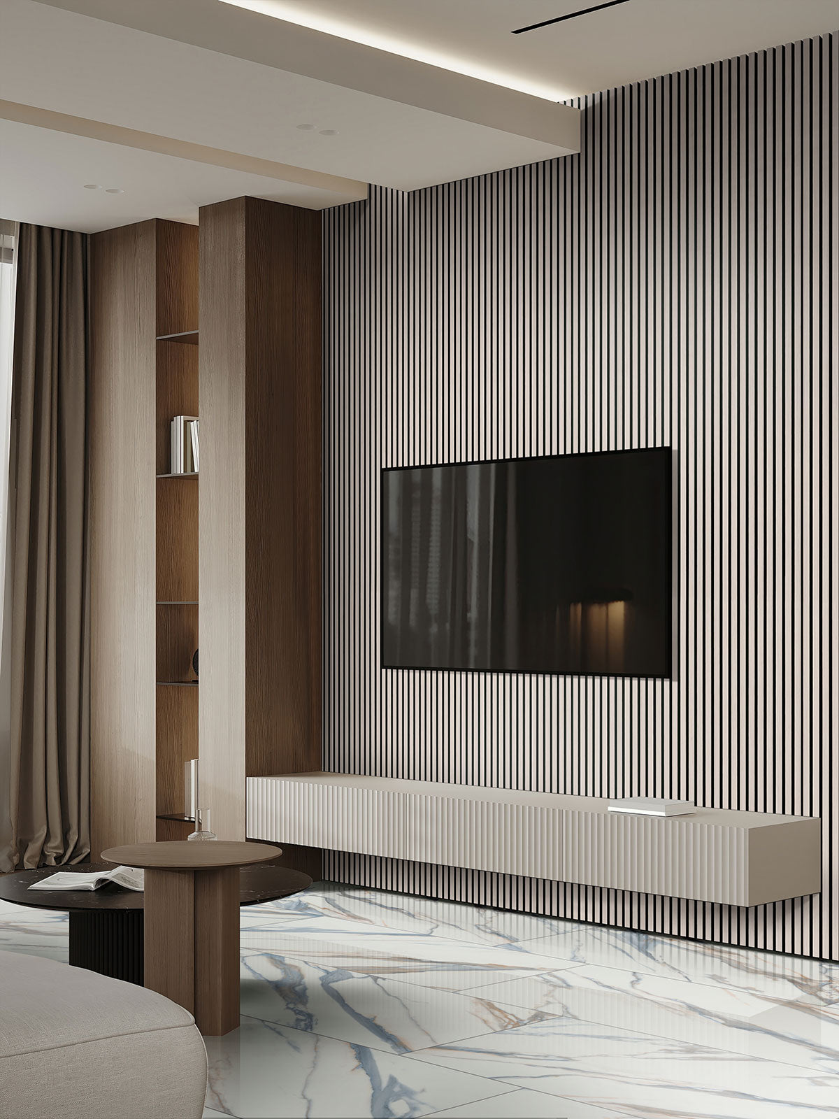 MSI Valesia Azula 24 x 48 Polished — surface detail in natural tonality