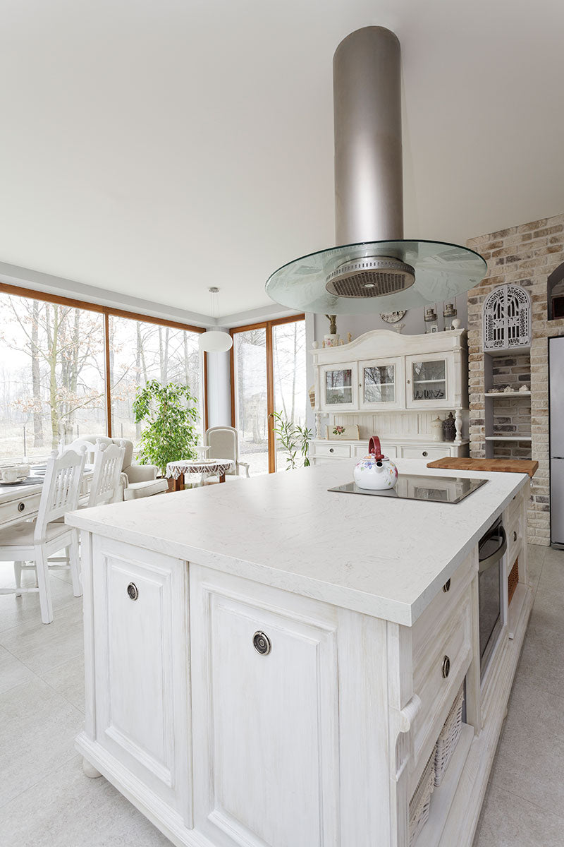 MSI Vanilla Sky — surface detail in natural tonality resin-bound engineered marble slab