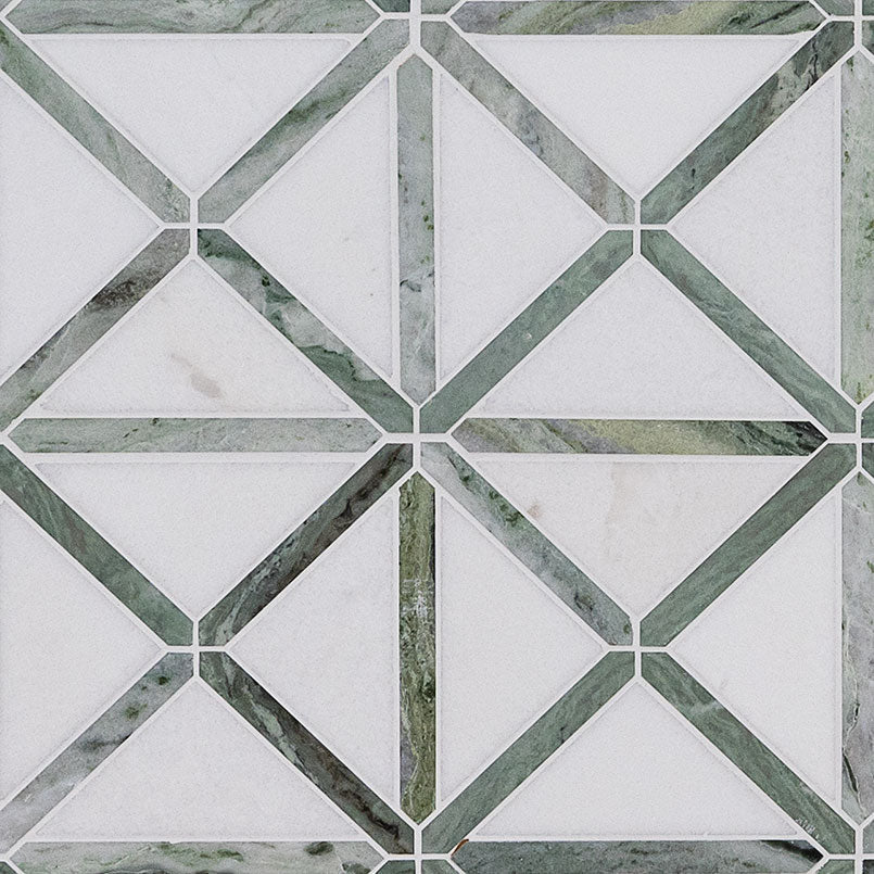 MSI Verdant Green Geometrica Pattern Pol