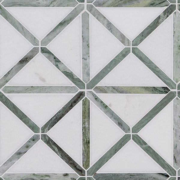 MSI Verdant Green Geometrica Pattern Pol