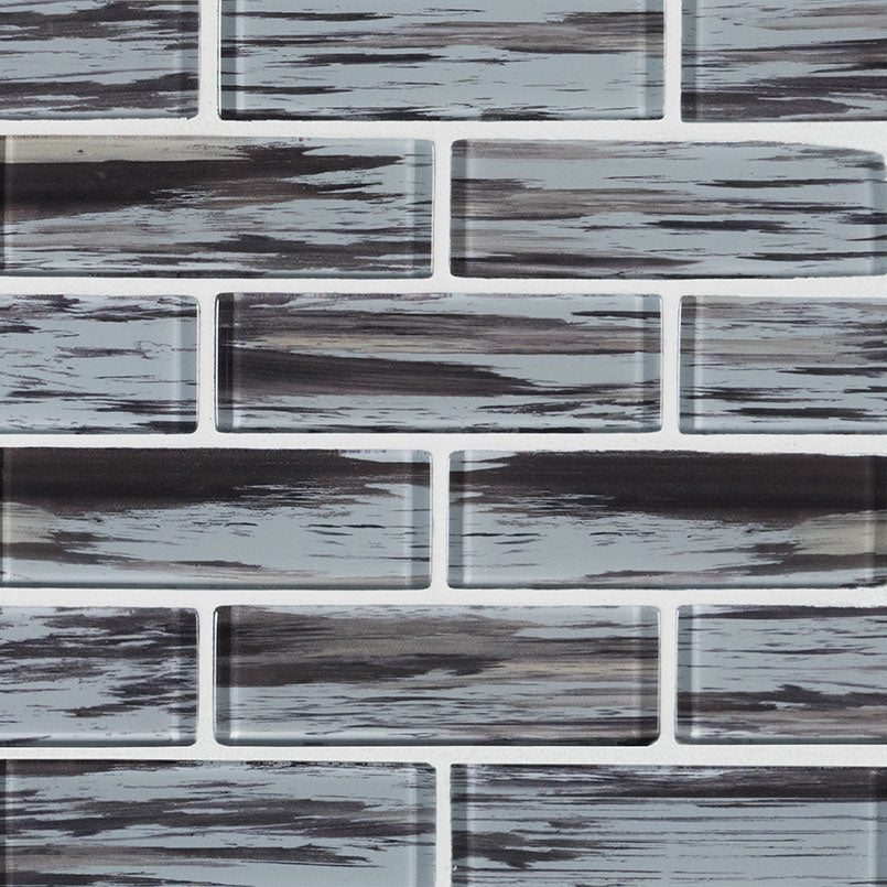 MSI Verde Subway Tile 2x6 — Glass Mosaic Tile mesh-mounted for designer installs