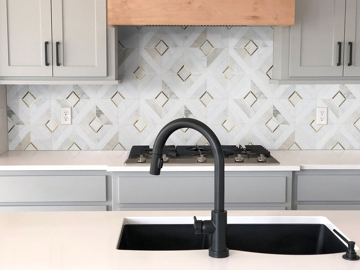 MSI Luxor Verona Gold Pattern Tile — surface detail in gold tonality