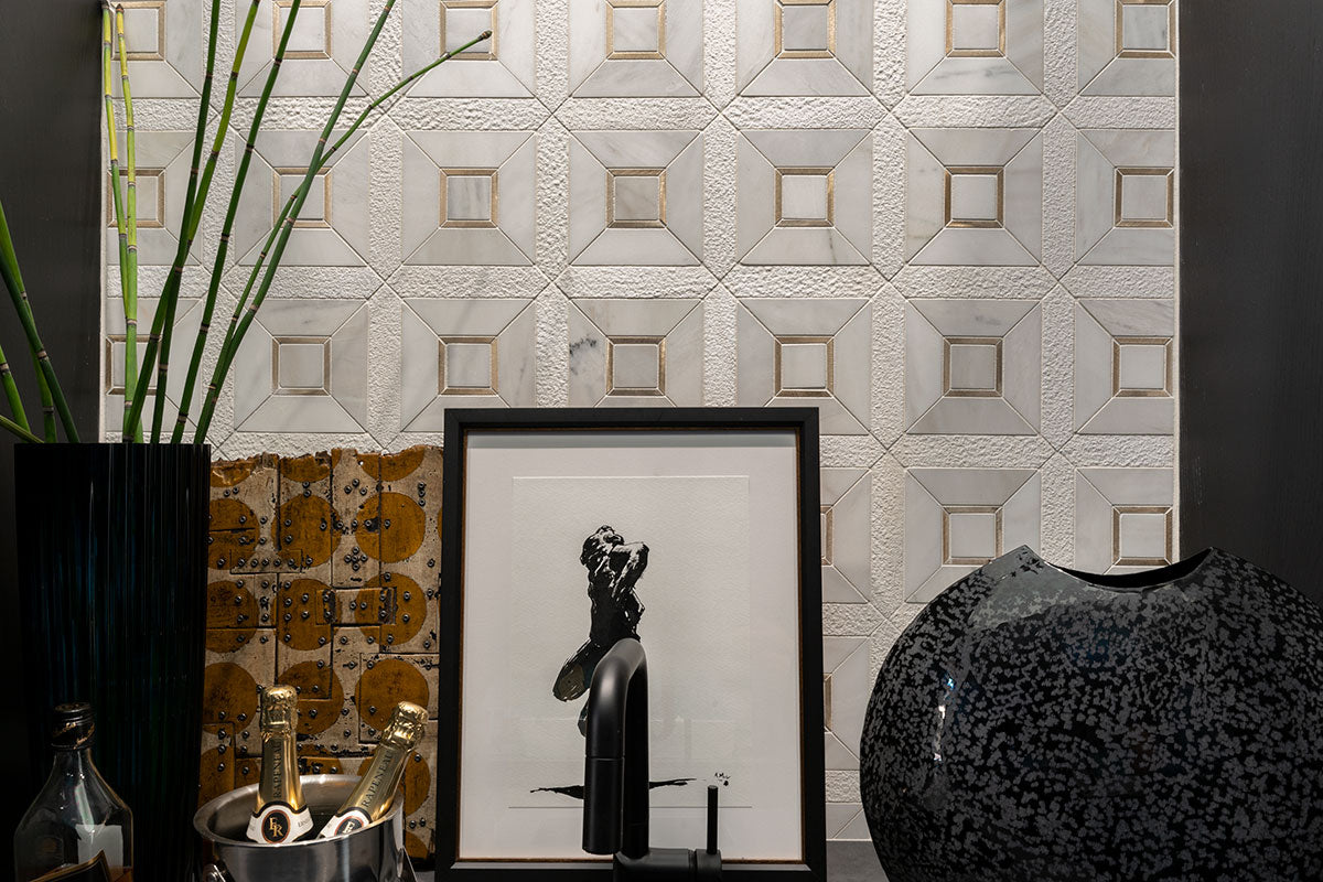 MSI Luxor Verona Gold Pattern Tile — surface detail in gold tonality