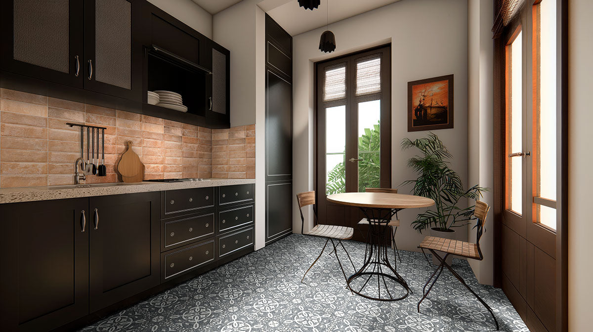 MSI Village Coral Ceramic Tile — surface detail in natural tonality