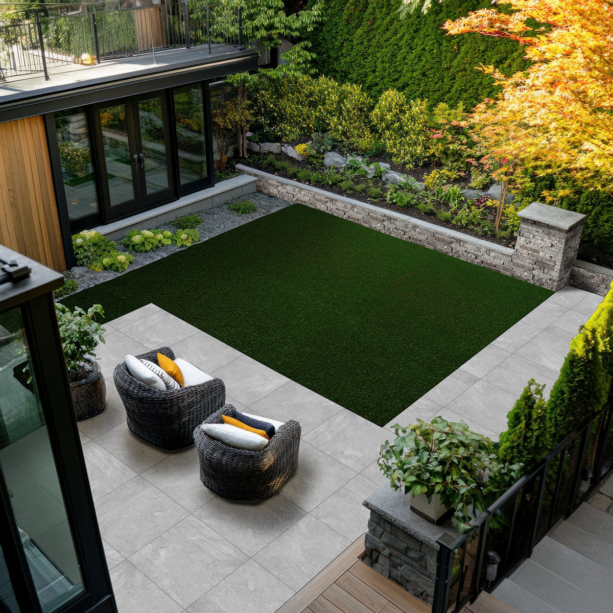 MSI Vulkon Grey Porcelain Paver — surface detail in grey tonality