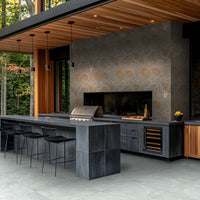 MSI Vulkon Grey Porcelain Paver — surface detail in grey tonality