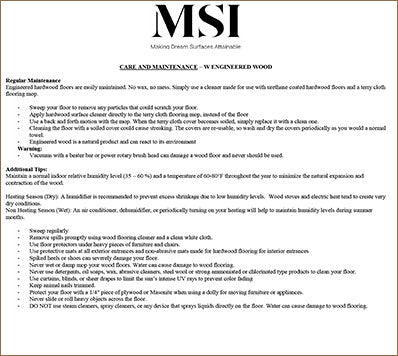 MSI Ladson Talren Engineered Hardwood Flooring — room scene