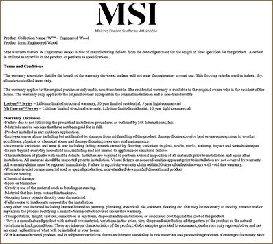 MSI Mccarran Talren Engineered Hardwood Flooring — room scene