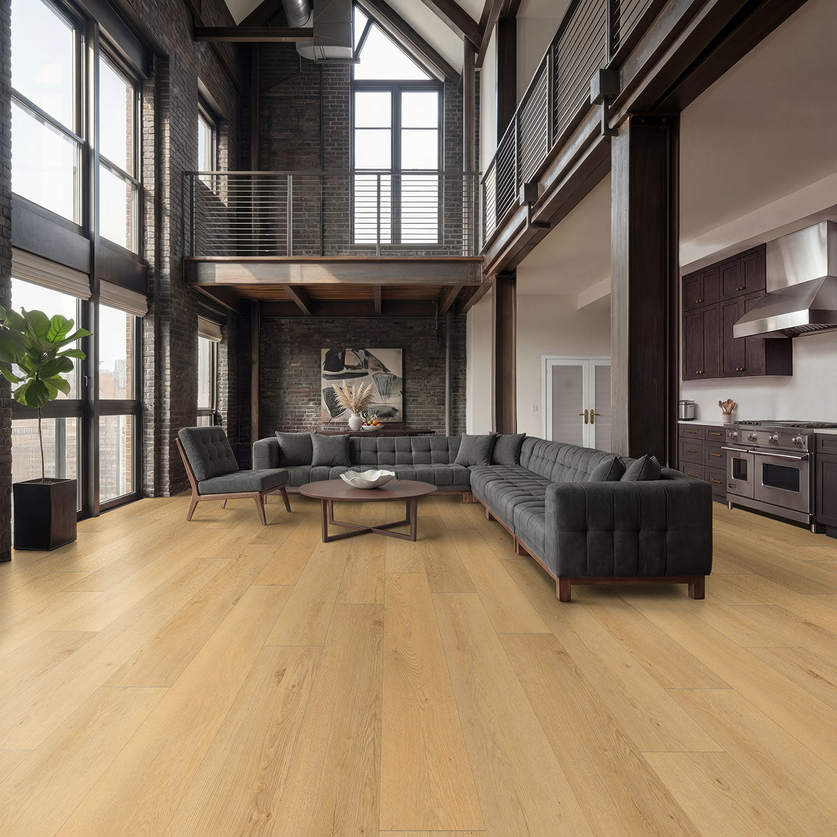 MSI Wayne Parc Bluffview Luxury Vinyl Plank Flooring — surface detail in natural tonality