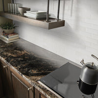 MSI Highland Park Whisper White Subway Tile 2x6 — surface detail in white tonality