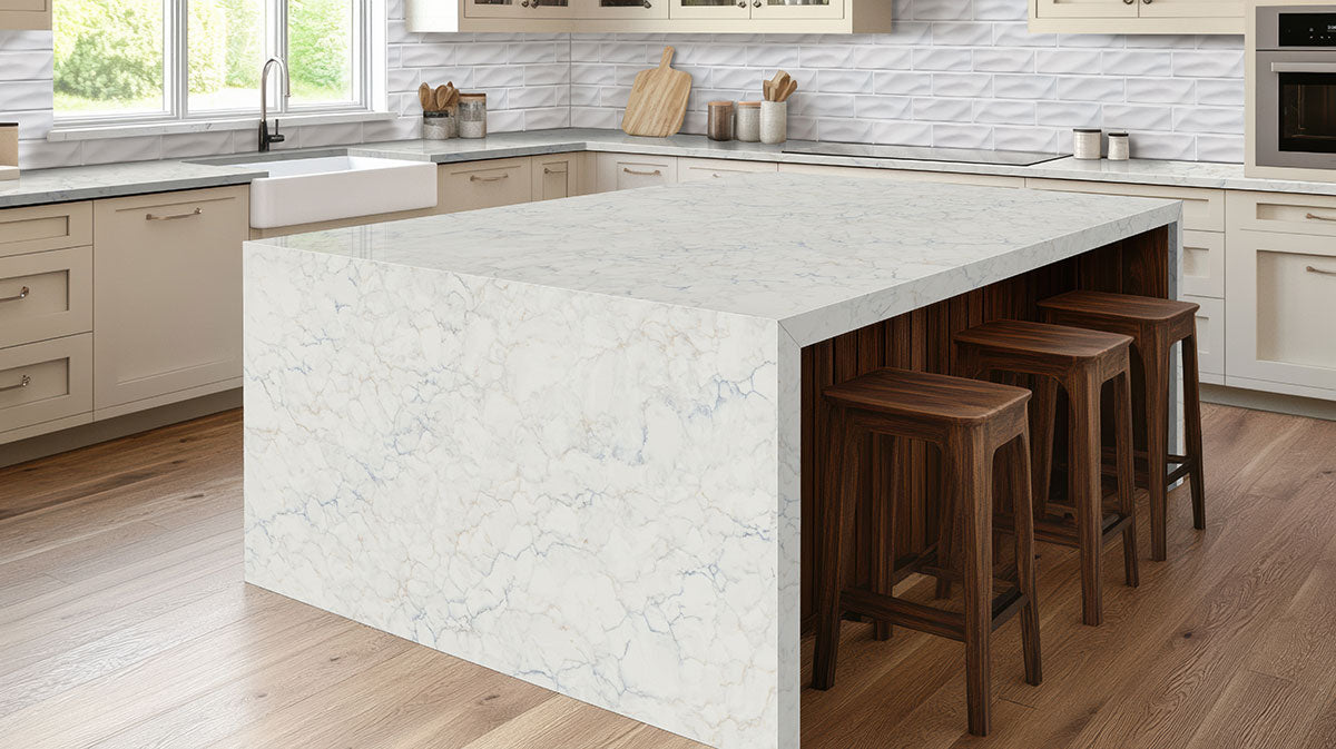 MSI Highland Park Whisper White Subway Tile 4x12 — surface detail in white tonality
