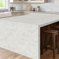 MSI Highland Park Whisper White Subway Tile 4x12 — surface detail in white tonality