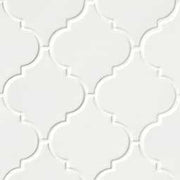 Whisper White Arabesque Tile