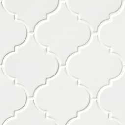 Whisper White Arabesque Tile