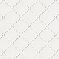 MSI Highland Park Whisper White Arabesque Tile — Porcelain Wall Tile in white tonality
