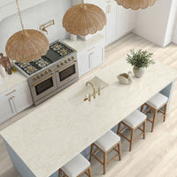 MSI Highland Park Whisper White Arabesque Tile — surface detail in white tonality