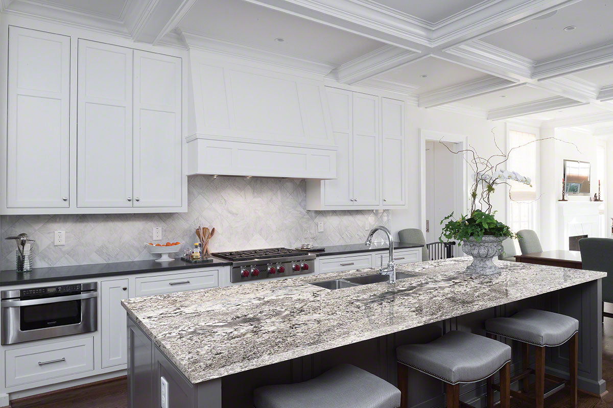 MSI Whisper White - Granite Island Countertop