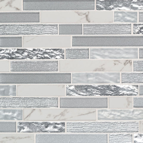 MSI Whistler Ice Interlocking 8mm Mosaic Tile