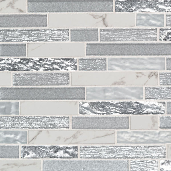 MSI Whistler Ice Interlocking 8mm Mosaic Tile