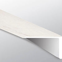 MSI Andover Whitby White Overlapping Stair Nose — Flooring Trim in white tonality