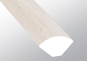 MSI Andover Whitby White Quarter Round — Flooring Trim in white tonality
