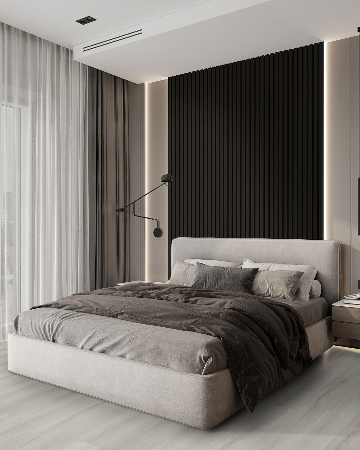 MSI Andover Whitby White Luxury Vinyl Plank Flooring — surface detail in white tonality